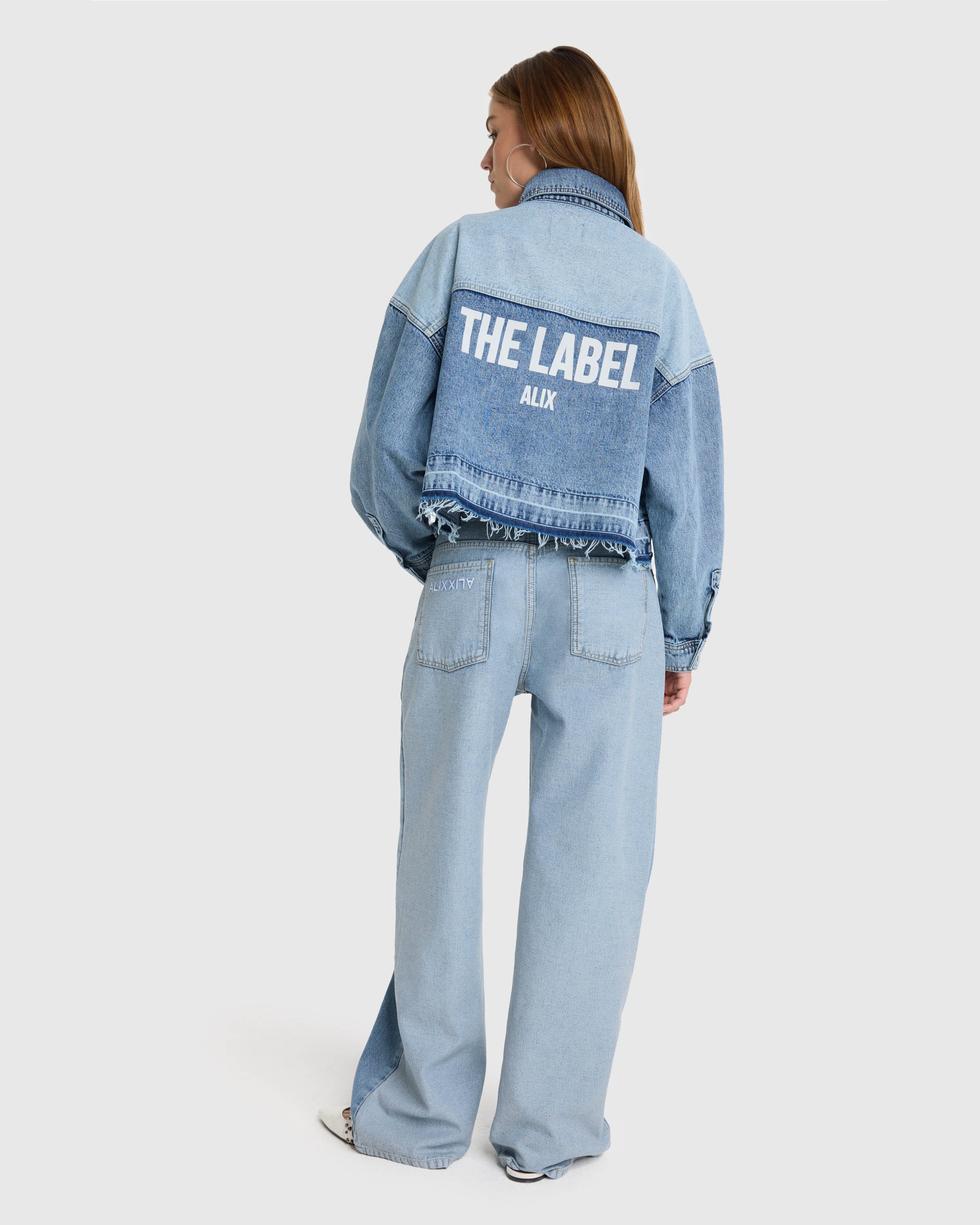 Mix Denim Blouse - Image 4